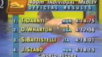 1988 Olympic Games - Swimming - Mens 400 Meter Individual Medley