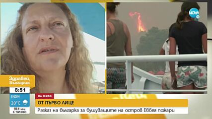 Как на гръцкия остров Евия се борят с бушуващите пожари
