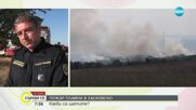 Пожарът край село Доситеево остава под наблюдение
