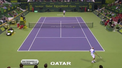 Federer vs Davydenko - Doha 2011 Final [hd]