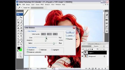 Photoshop - Select and Change Hair Color