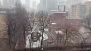 Необичайно: Гръмотевична буря със сняг удари Торонто