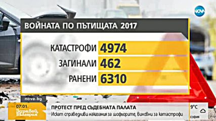 Искат справедливи наказания за шофьорите, виновни за катастро