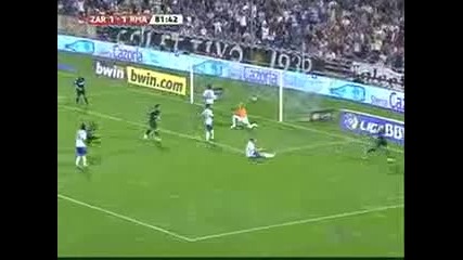 Сарагоса 1 - 2 Реал Мадрид [24.04.2010] Гол на Кака