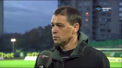 Мнението на Петър Хубчев след равенството с Ботев Пловдив