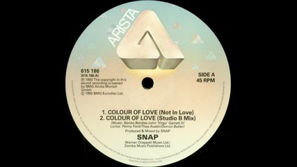 Snap - Colour Of Love (studio B Mix)