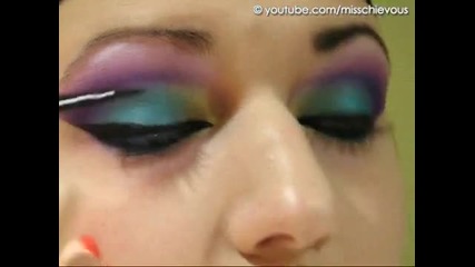 Arabian Peacock - Colorful Arab makeup tutorial