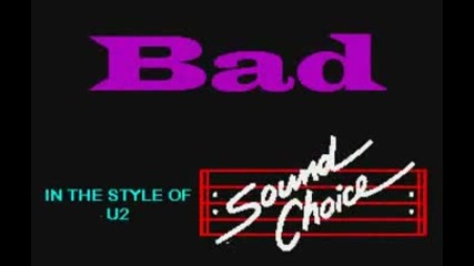 U2 - Bad - karaoke