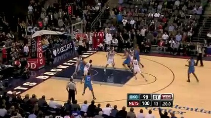 Oklahoma City Thunder vs New Jersey Nets 123 - 120 [01.12.2010]