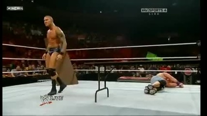 John Cena vs Randy Orton Table Match
