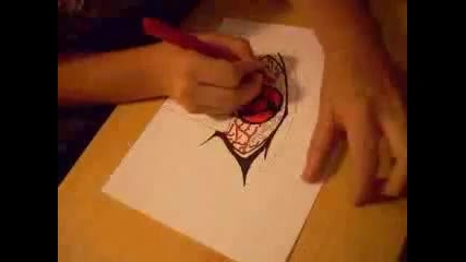 Drawing Itachis Mangekyou Sharingan - Amateratsu Form 