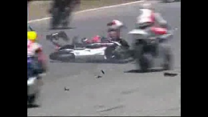 Horrific Motorcycle Race Crash