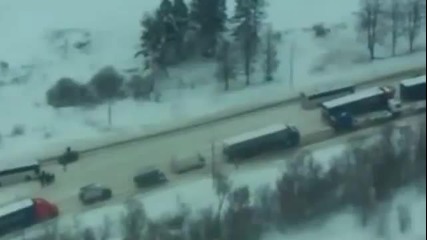 Близо 200 километра колона от Тир-ове в Русия!