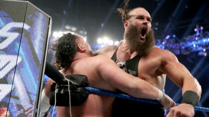 Braun Strowman and Samoa Joe brawl ahead of the Superstar Shake-up: SmackDown LIVE, April 9, 2019