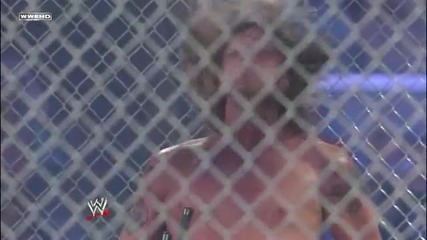 Diving Elbow Drop with a Chair off a Ladder into a Table