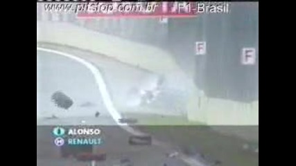 F1 Алонсо.катастрофа