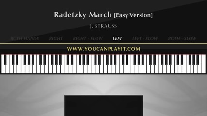 Strauss - Radetzky March [easy Piano Tutorial]