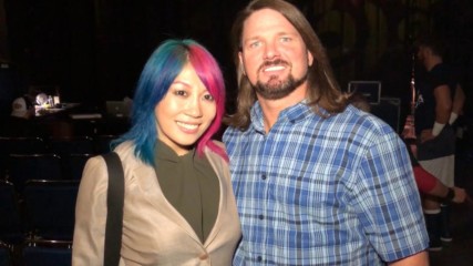 AJ Styles wishes Asuka luck for 'Mania prior to a special Connor's Cure presentation: WrestleMania Diary