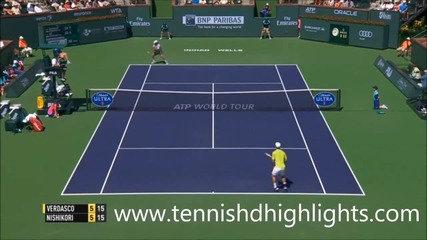 Kei Nishikori vs Fernando Verdasco - Indian Wells 2015