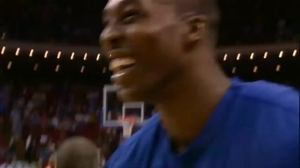 Lebron James and Dwight Howard Half - Court Contest