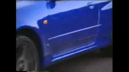 Tiff Needell with Nissan Skyline R34 Gt - R
