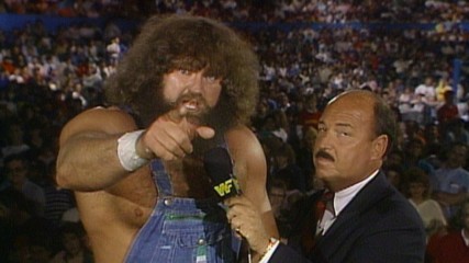 Hillbilly Jim answers The Honky Tonk Man's outrageous claims: Wrestling Challenge, April 30, 1989