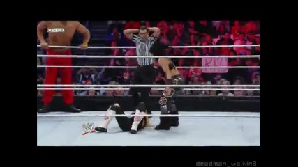 Natalya, Mark Henry & The Great Khali vs Tyson Kidd, William Regal & Melina [10.3.11]
