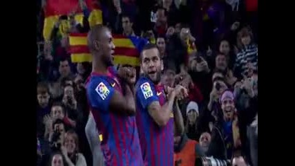 Страхотен гол на Dani Alves - Barcelona срещу Real Madrid
