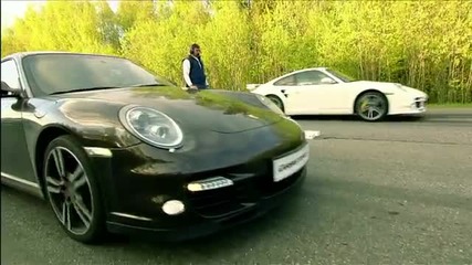 Битка между Porsche 911 и Nissan G Т - R