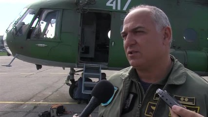 Ми-17 е готов да открие военния парад с националния флаг