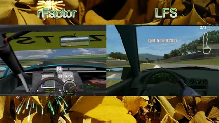 Live For Speed vs rfactor Split Screen 720p Hd* 
