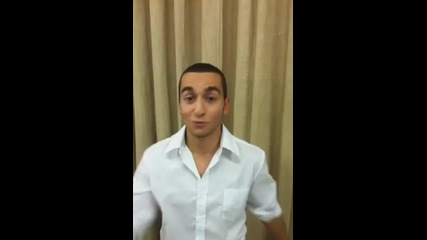 Зад кулисите - Рафи секунди след изпълнението си...