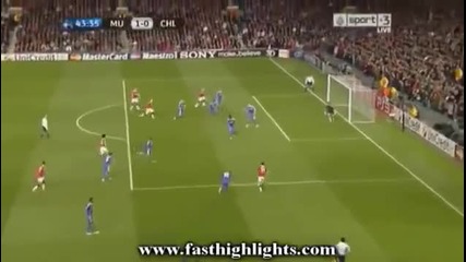 Manchester United - Chelsea - Chicharito Goal 1:0 Champions League 