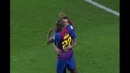 Dani Alves Scores Beautiful Goal - Barcelona vs. Real Madrid