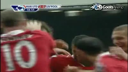Manchester United 3 - 2 Liverpool (бербатов Фантастичен Гол) 