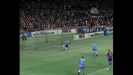Fifa 08 Barcelona vs Wycombe My Game Play Яки голове