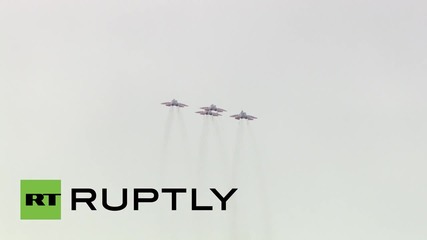 Russia: Air Force fighters scorch through the sky on last day of ARMY-2015