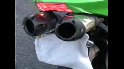 Ninja Zx - 6r Sound with Two Brothers Exhaust