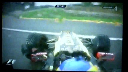 Formula1 2011 Belgian Bruno Senna Crash Fp1 Spa-francorchamps Wet
