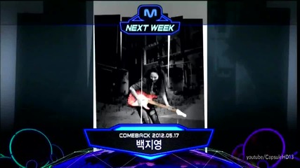 (hd) Baek Ji Young - Voice - Next Week ~ M Countdown (10.05.2012)