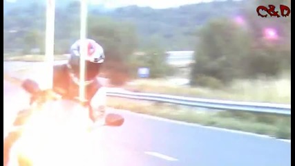 Motorbiker gets crazy 