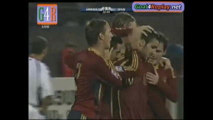 10.10.09 Армения 0:1 Испания Фабрегас Гол
