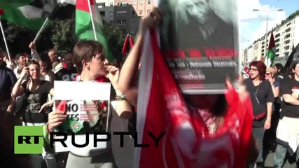 Italy: Hundreds protest Israel's presence at Expo Milano 2015 in Milan
