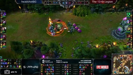 Game Ninja: Lol 5vs5 headshotbg vs The 13-th Legion