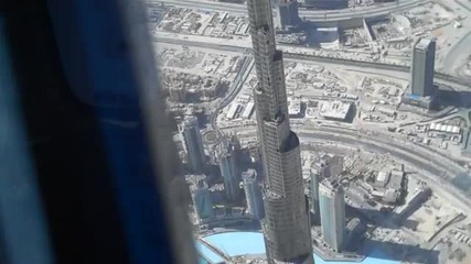 Burj Khalifa Погледната От Хеликоптер 