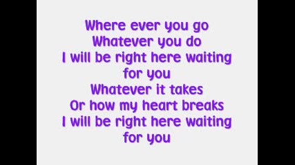Right Here Waiting White Dawg Lyrics