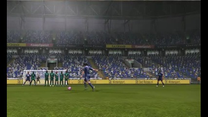 Goal on messi from free kick