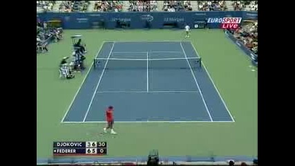 Us Open 2008 : Федерер - Джокович | 2 Сет