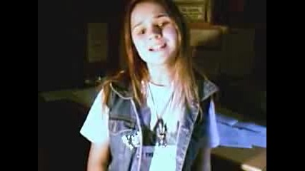 Cute English Girl Sings Journey