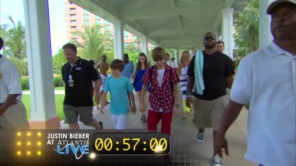 Check out footage of Justin Bieber at Atlantis, Paradise Island! 